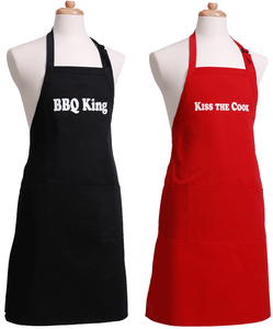 Custom Embroidered Full-Length Apron with Stain Release Add Your Logo or Text - Jittybo's Custom Clothing & Embroidery