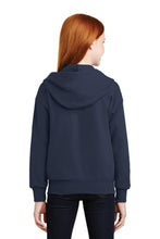 Cargar imagen en el visor de la galería, Custom Embroidered Youth Full-Zip Hooded Sweatshirt Add Your Logo or Text - Jittybo&#39;s Custom Clothing &amp; Embroidery
