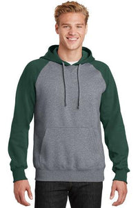 Custom Printed Raglan Colorblock Pullover Hooded Sweatshirt Add Your Logo or Text - Jittybo's Custom Clothing & Embroidery