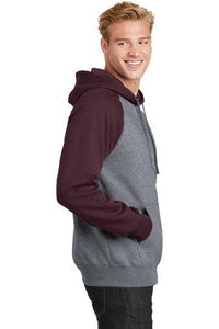 Custom Printed Raglan Colorblock Pullover Hooded Sweatshirt Add Your Logo or Text - Jittybo's Custom Clothing & Embroidery