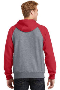 Custom Printed Raglan Colorblock Pullover Hooded Sweatshirt Add Your Logo or Text - Jittybo's Custom Clothing & Embroidery