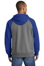 Lade das Bild in den Galerie-Viewer, Custom Embroidered Raglan Colorblock Full-Zip Hooded Fleece Jacket Add Your Logo or Text - Jittybo&#39;s Custom Clothing &amp; Embroidery
