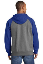 Load image into Gallery viewer, Custom Embroidered Raglan Colorblock Full-Zip Hooded Fleece Jacket Add Your Logo or Text - Jittybo&#39;s Custom Clothing &amp; Embroidery
