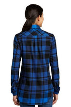 Lade das Bild in den Galerie-Viewer, Custom EMBROIDERED Ladies PLAID Flannel ADD YOUR LOGO OR TEXT / Bridesmaid plaid shirt - Jittybo&#39;s Custom Clothing &amp; Embroidery
