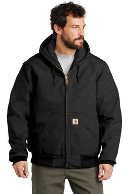 Custom Embroidered TALL Carhartt Quilted-Flannel-Lined Duck Active Jacket - Jittybo's Custom Clothing & Embroidery