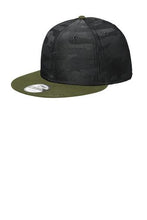 画像をギャラリービューアに読み込む, Custom Embroidered New Era Camo Flat Bill Snapback Cap - Jittybo&#39;s Custom Clothing &amp; Embroidery
