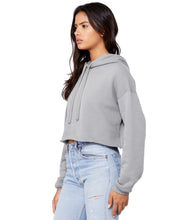 Load image into Gallery viewer, Custom Embroidered Womens Bella+Canvas Cropped Fleece Hoodie ADD your text or logo - Jittybo&#39;s Custom Clothing &amp; Embroidery
