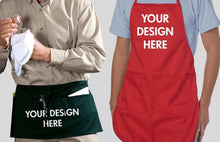 Cargar imagen en el visor de la galería, Custom Embroidered Full-Length Apron Add Your Logo or Text - Jittybo&#39;s Custom Clothing &amp; Embroidery
