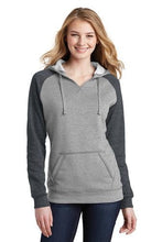 Load image into Gallery viewer, Ladies Embroidered Lightweight Fleece Raglan Hoodie - Jittybo&#39;s Custom Clothing &amp; Embroidery

