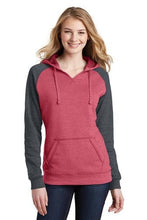 Load image into Gallery viewer, Ladies Embroidered Lightweight Fleece Raglan Hoodie - Jittybo&#39;s Custom Clothing &amp; Embroidery
