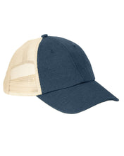 Load image into Gallery viewer, CUSTOM Embroidered Hemp Washed Soft Mesh Trucker Hat - Jittybo&#39;s Custom Clothing &amp; Embroidery
