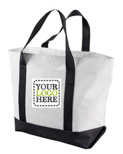 Load image into Gallery viewer, Custom All  Giant Zippered Boat Tote  Add Your Logo or Text - Jittybo&#39;s Custom Clothing &amp; Embroidery
