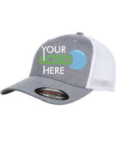 Custom Embroidered Flexfit Trucker Hat Add your logo or text - Jittybo's Custom Clothing & Embroidery
