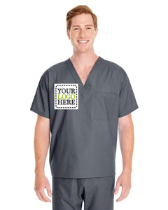 Custom Embroidered PREMIUM HOSPITAL SCRUB TOP -  NURSE UNIFORM - Jittybo's Custom Clothing & Embroidery