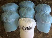 Load image into Gallery viewer, Custom Wedding BRIDESMAIDS Matching Caps ( 8 hat bundle ) - Jittybo&#39;s Custom Clothing &amp; Embroidery
