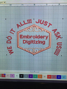 Embroidery Digitizing SVG DST and more - Jittybo's Custom Clothing & Embroidery