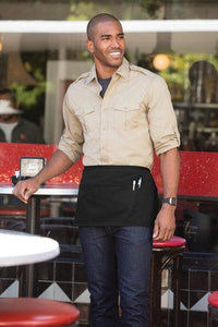 Custom Personalized Easy Care Half Bistro Apron with Stain Release - Jittybo's Custom Clothing & Embroidery