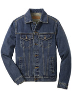 Lade das Bild in den Galerie-Viewer, CUSTOM Embroidered Men&#39;s Denim Jacket Add Your Logo or Text - Jittybo&#39;s Custom Clothing &amp; Embroidery
