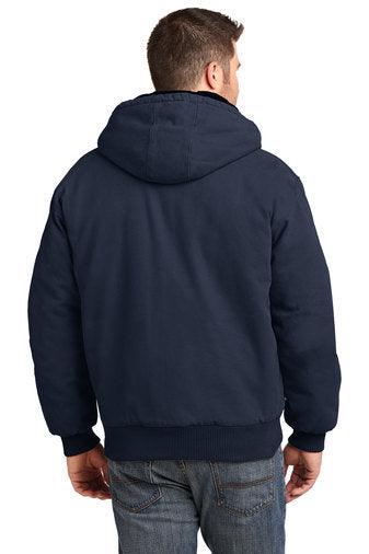 CUSTOM Embroidered Washed Duck Cloth Insulated Hooded Work Jacket - Jittybo's Custom Clothing & Embroidery