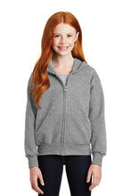 Load image into Gallery viewer, Custom Embroidered Youth Full-Zip Hooded Sweatshirt Add Your Logo or Text - Jittybo&#39;s Custom Clothing &amp; Embroidery
