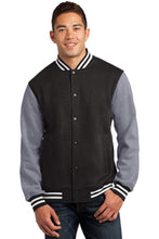 Lade das Bild in den Galerie-Viewer, Custom Embroidered Men&#39;s Fleece Letterman Jacket Add Your Logo or Text - Jittybo&#39;s Custom Clothing &amp; Embroidery
