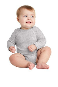 Custom Infant Long Sleeve Baby Rib Bodysuit - Add Your Logo or Text - Jittybo's Custom Clothing & Embroidery