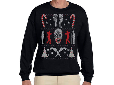 Christmas Ugly Sweater Zombie/Candy-cane - Jittybo's Custom Clothing & Embroidery