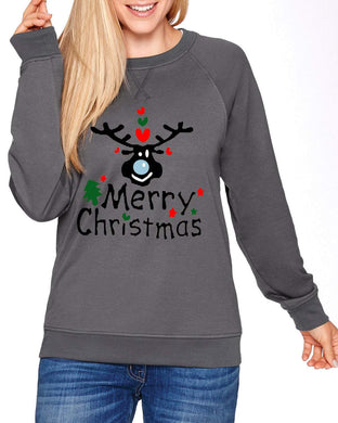 Christmas Ugly Sweater (Merry Christmas Reindeer) - Jittybo's Custom Clothing & Embroidery