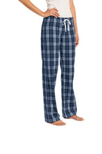 画像をギャラリービューアに読み込む, Custom Women&#39;s Embroidered Flannel Plaid Pants ADD YOUR LOGO OR TEXT Women&#39;s Pajamas - Jittybo&#39;s Custom Clothing &amp; Embroidery
