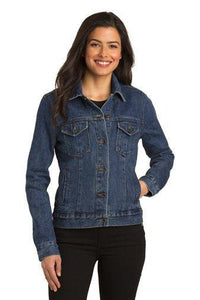 CUSTOM Embroidered Ladies Denim Jacket / Custom Jean Jacket - Jittybo's Custom Clothing & Embroidery