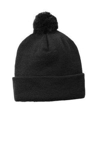 CUSTOM Embroidered Solid Pom Pom Beanie - Jittybo's Custom Clothing & Embroidery