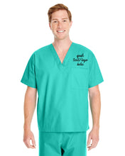 Cargar imagen en el visor de la galería, Custom Embroidered PREMIUM HOSPITAL SCRUB TOP -  NURSE UNIFORM - Jittybo&#39;s Custom Clothing &amp; Embroidery
